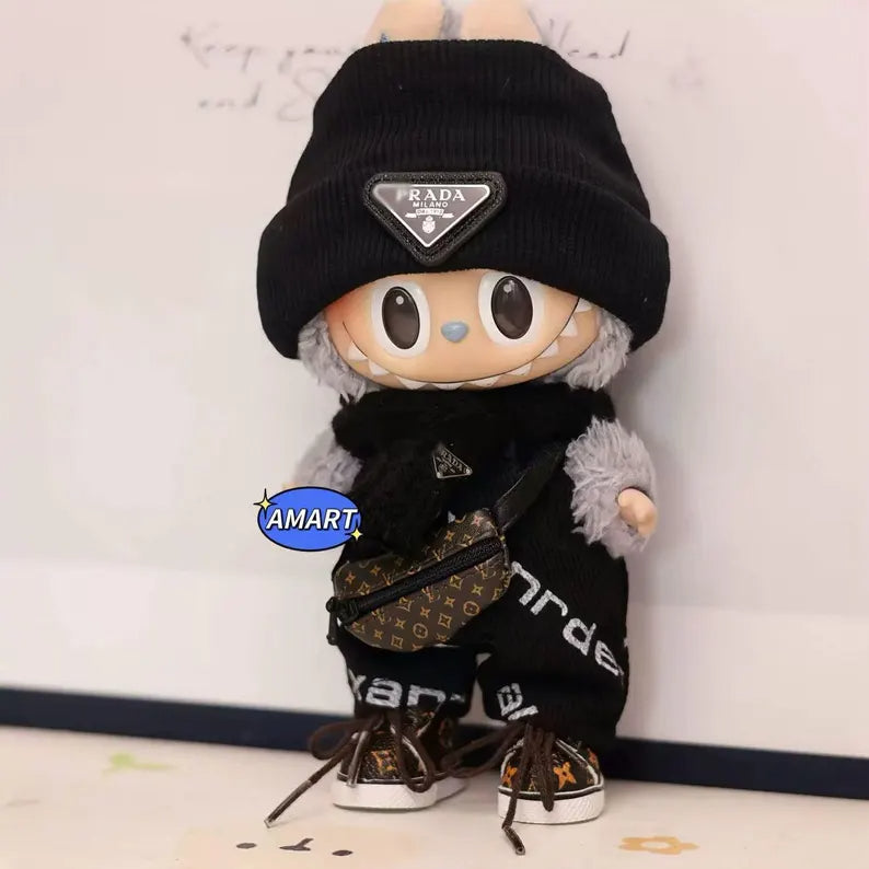 Bubu Monsters Outfit - Stylish Doll Clothes with Beanie and Accessories (Dolls not included)