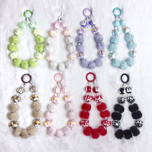 ⑦🔥50%OFF🔥Fluffy Candy Bracelets/Phone Chains/Keychains --z