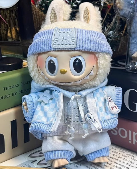 Bubu Monsters 17cm fabric plush toy clothes, rubber-coated pendants, doll clothes, replacement dress, skirt accessories