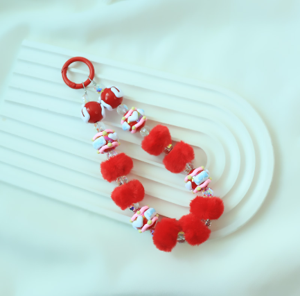 ⑦🔥50%OFF🔥Fluffy Candy Bracelets/Phone Chains/Keychains --z