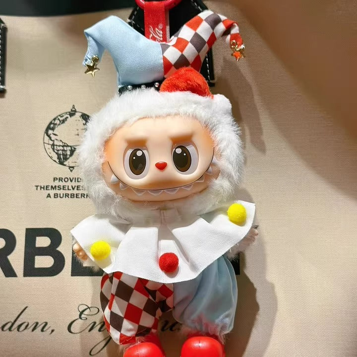 Bubu Monsters doll clothes vinyl blind box heart-beating macaron front high energy 3.0 circus clown clothes