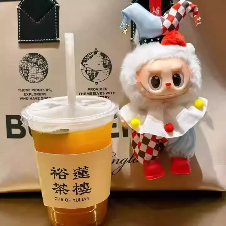 Bubu Monsters doll clothes vinyl blind box heart-beating macaron front high energy 3.0 circus clown clothes