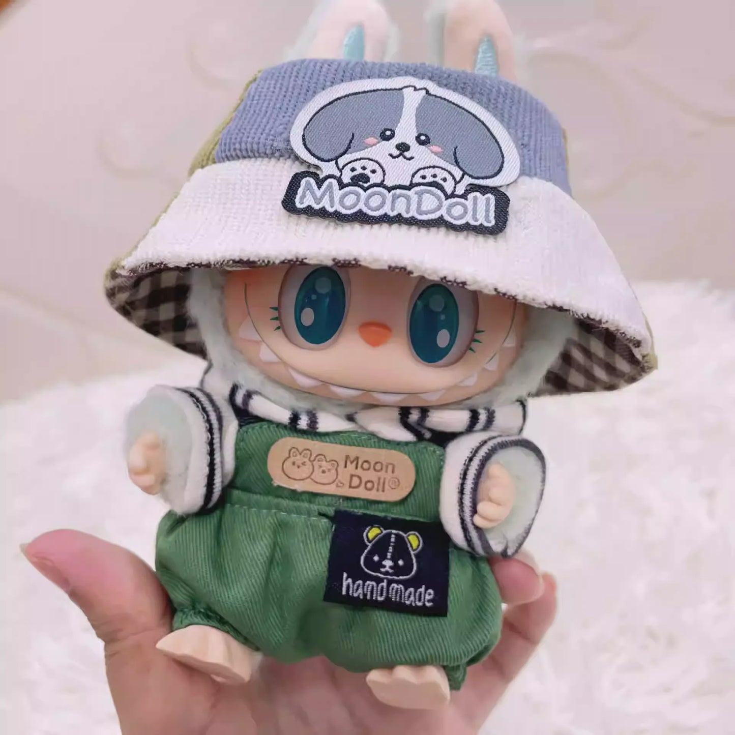 Bubu Monsters pendant clothes outdoor adventure trendy pants suit Labu doll clothes