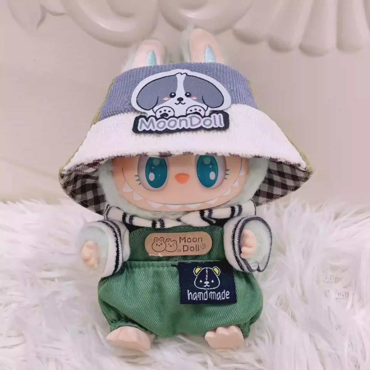 Bubu Monsters pendant clothes outdoor adventure trendy pants suit Labu doll clothes