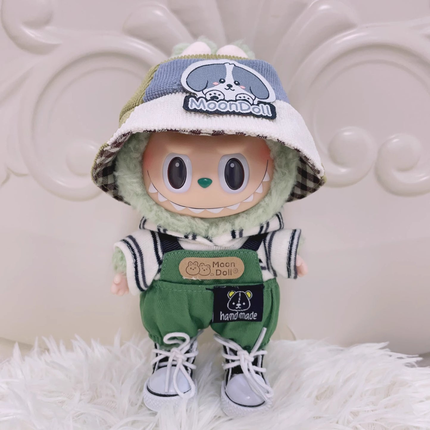 Bubu Monsters pendant clothes outdoor adventure trendy pants suit Labu doll clothes