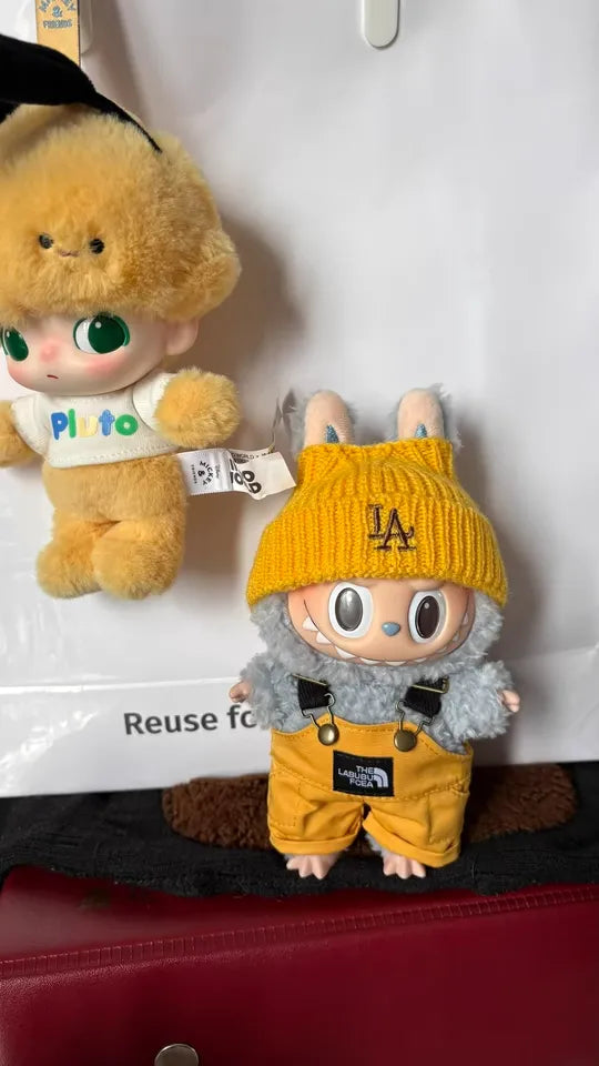 Bubu Monsters clothes Bubu doll clothes vinyl doll clothes doll clothes four-piece set 17cm