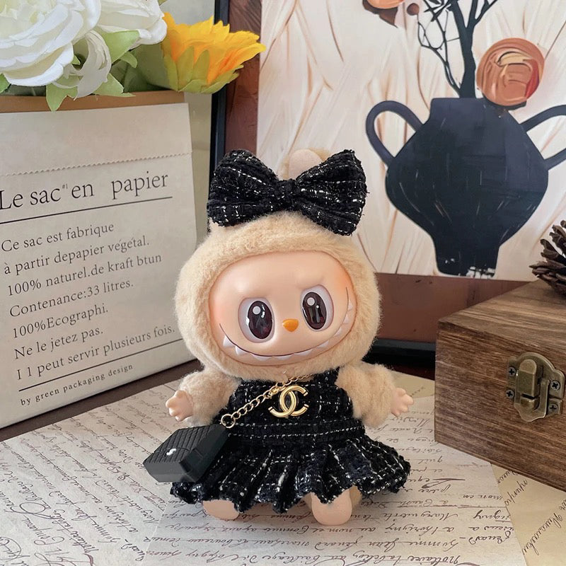 Bubu Monsters doll pendant sitting party clothes