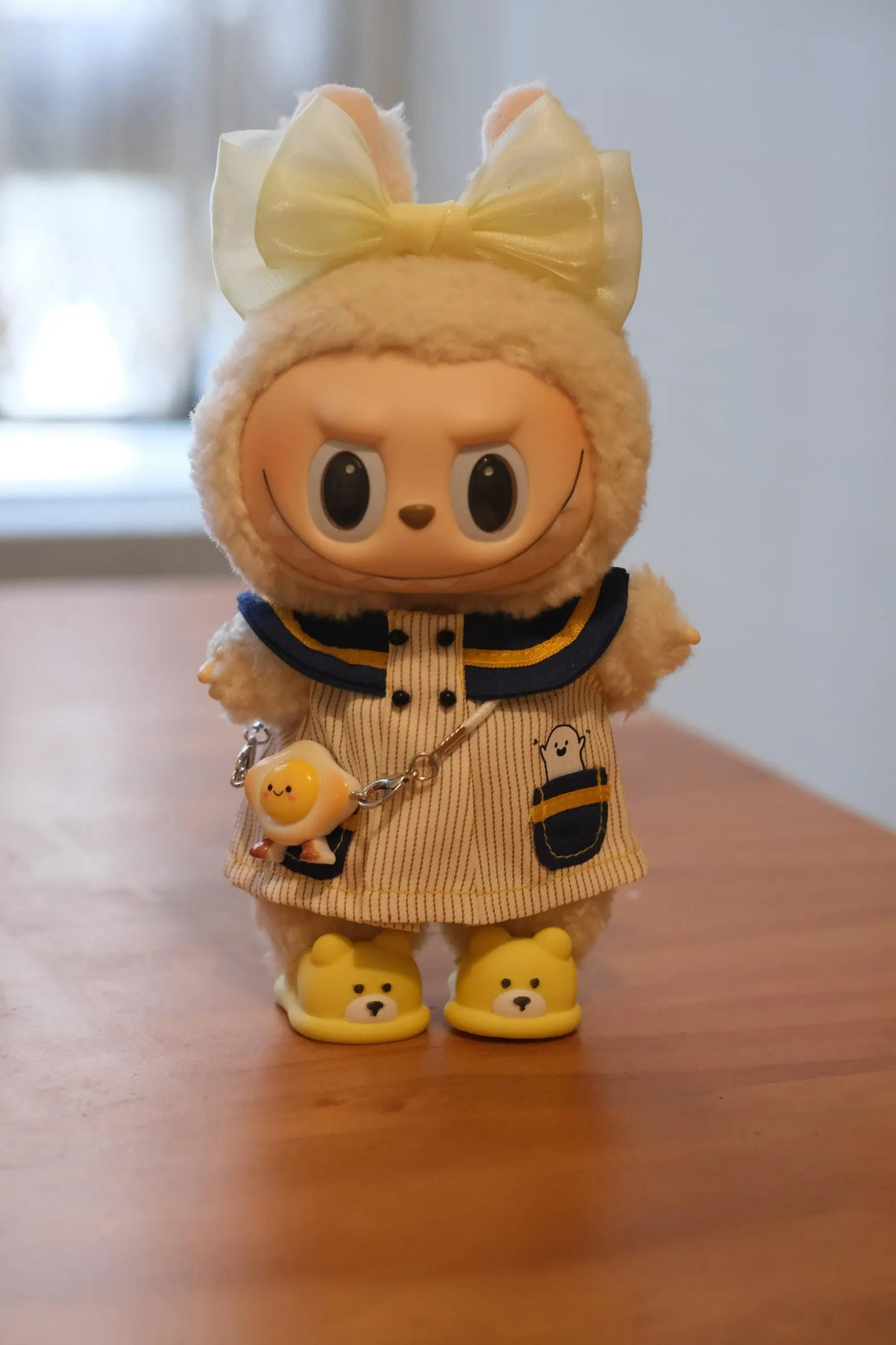 Bubu Monsters Doll clothes, Bubu Four Pieces Set with shoes, Bubu girl clothes, Bubu dress, Bubu shoes, Bubu accessories,17cm BBubu clothes