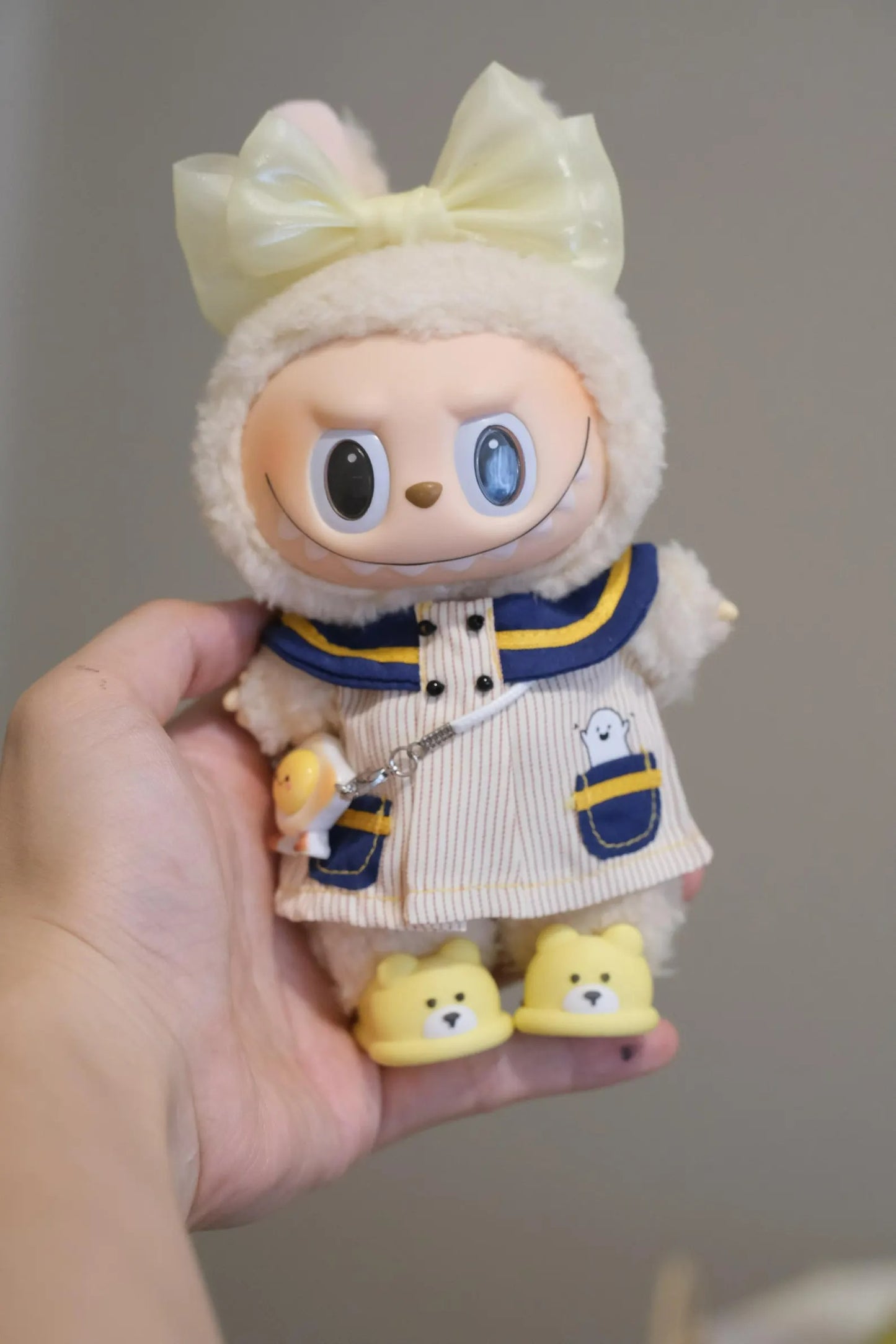 Bubu Monsters Doll clothes, Bubu Four Pieces Set with shoes, Bubu girl clothes, Bubu dress, Bubu shoes, Bubu accessories,17cm BBubu clothes